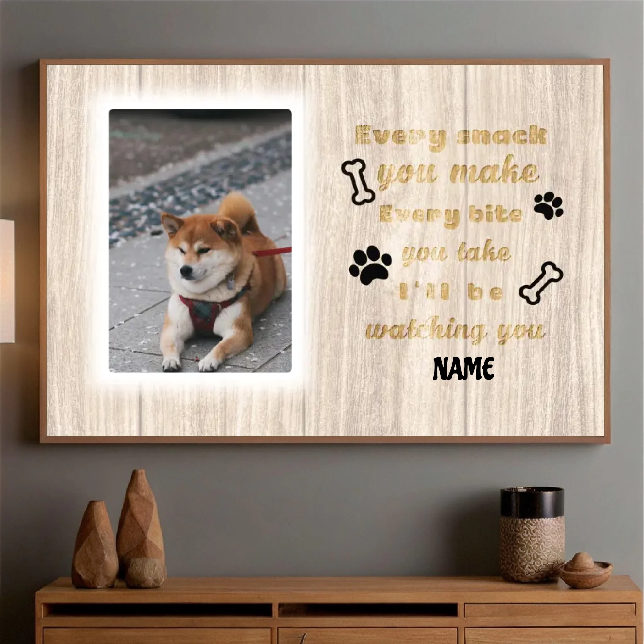 89Prints-Every Meal with My Dog by My Side – Custom Poster for Dog Lovers