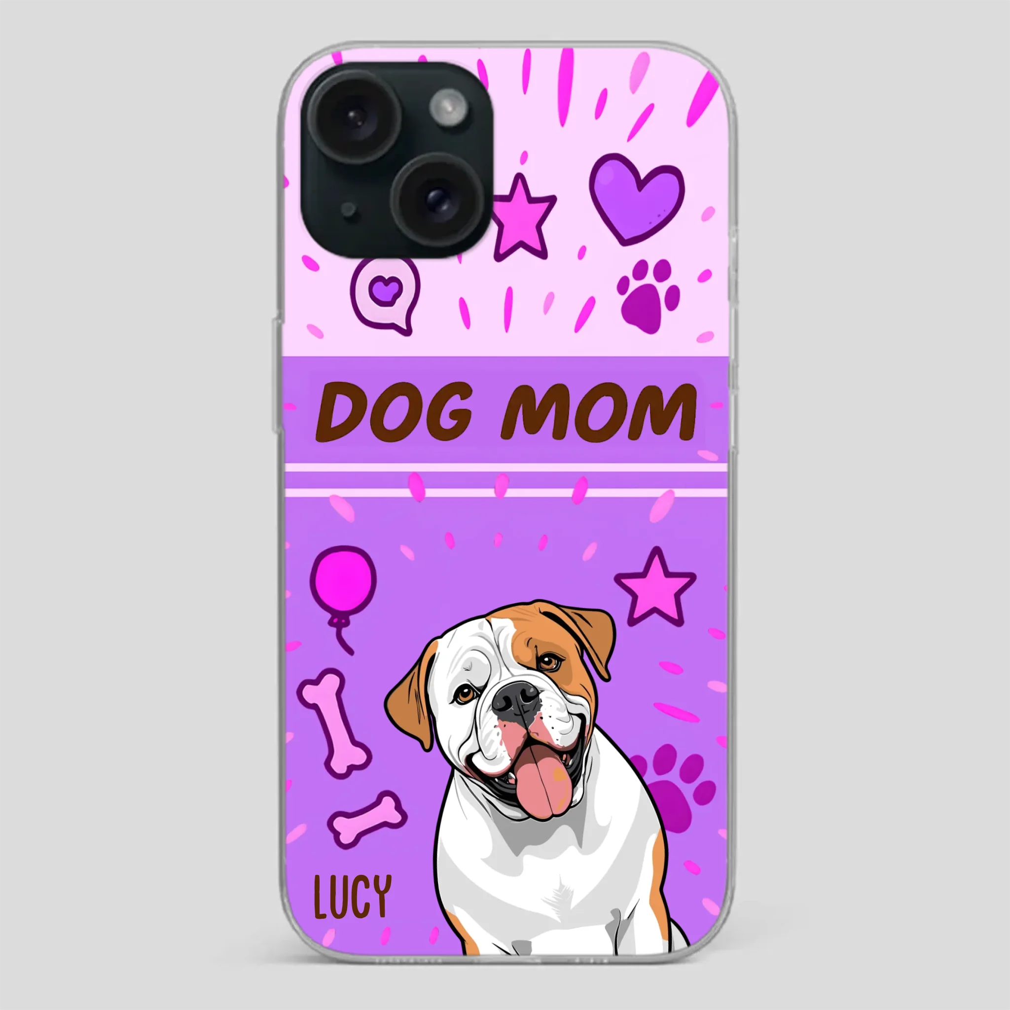 Dog Mom Heart Case – Where Love Lives Forever - 89Prints