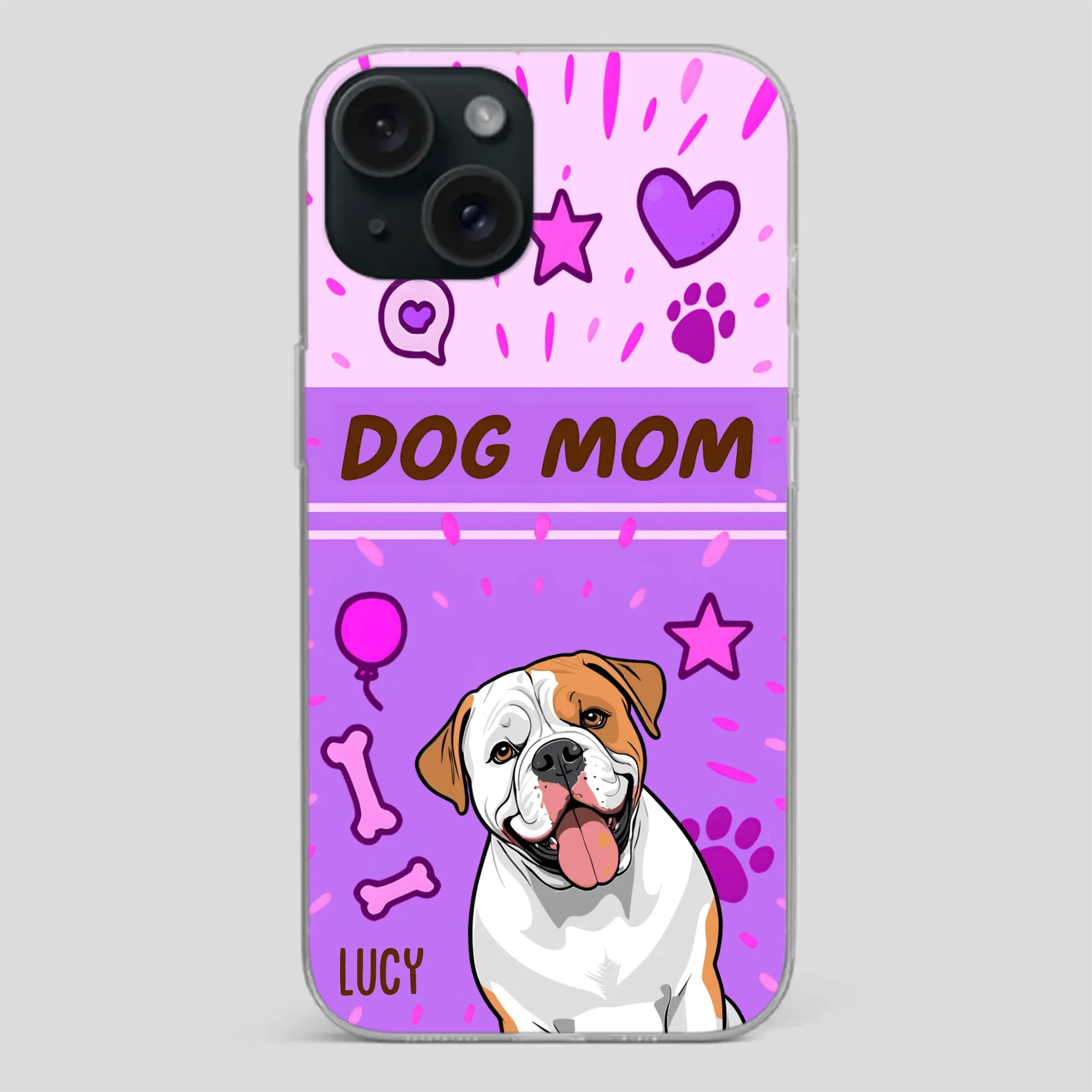 Dog Mom Heart Case – Where Love Lives Forever - 89Prints