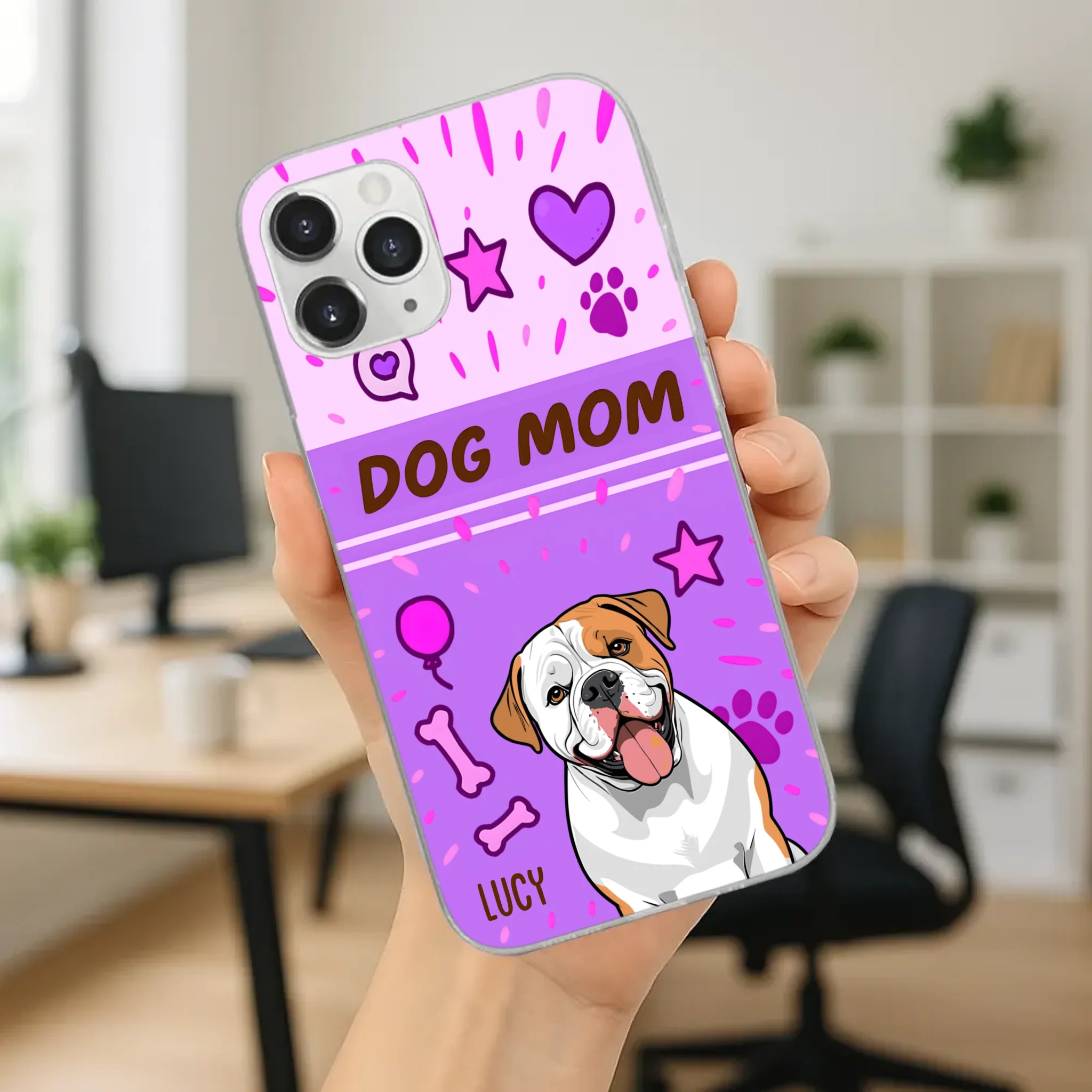 Dog Mom Heart Case – Where Love Lives Forever - 89Prints