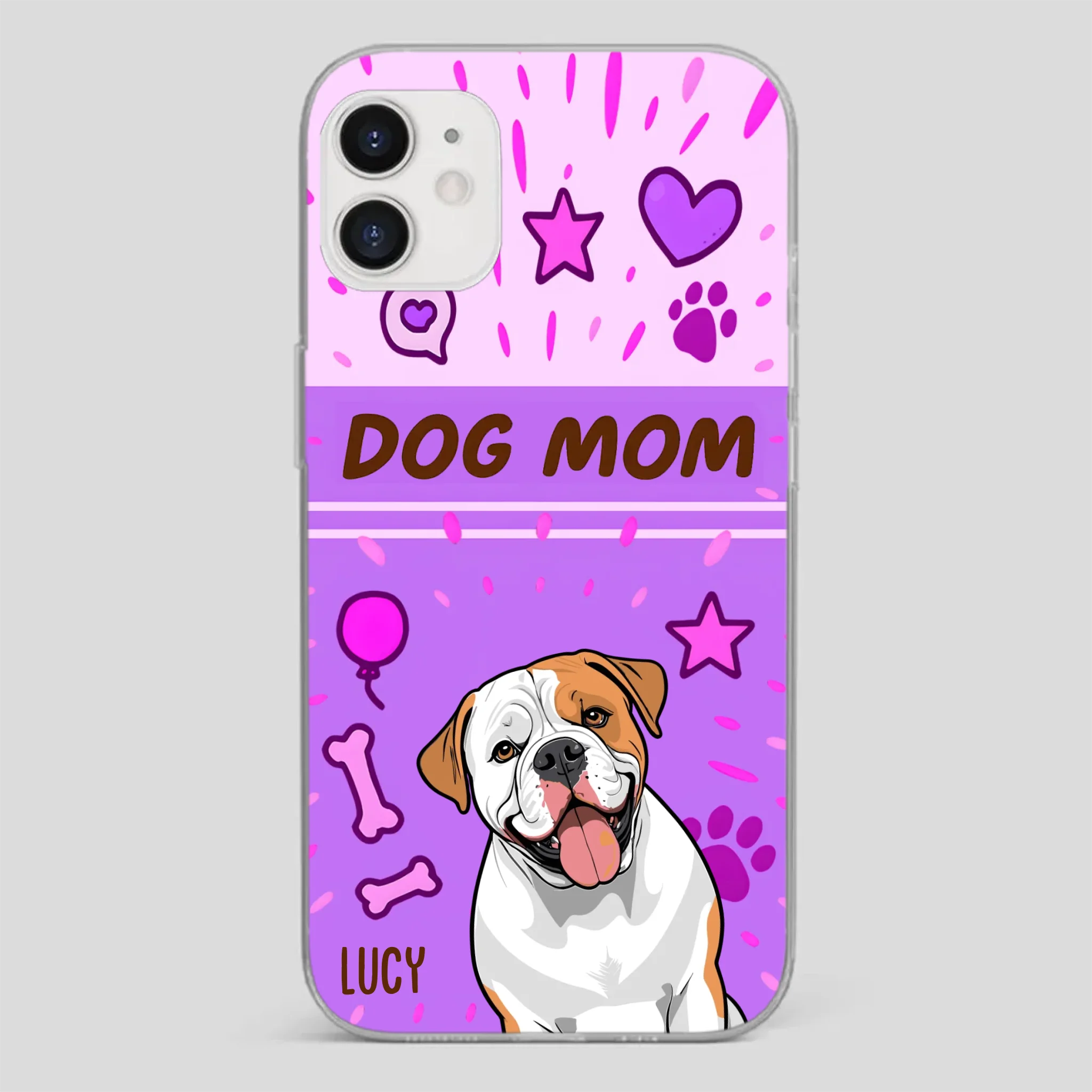 Dog Mom Heart Case – Where Love Lives Forever - 89Prints