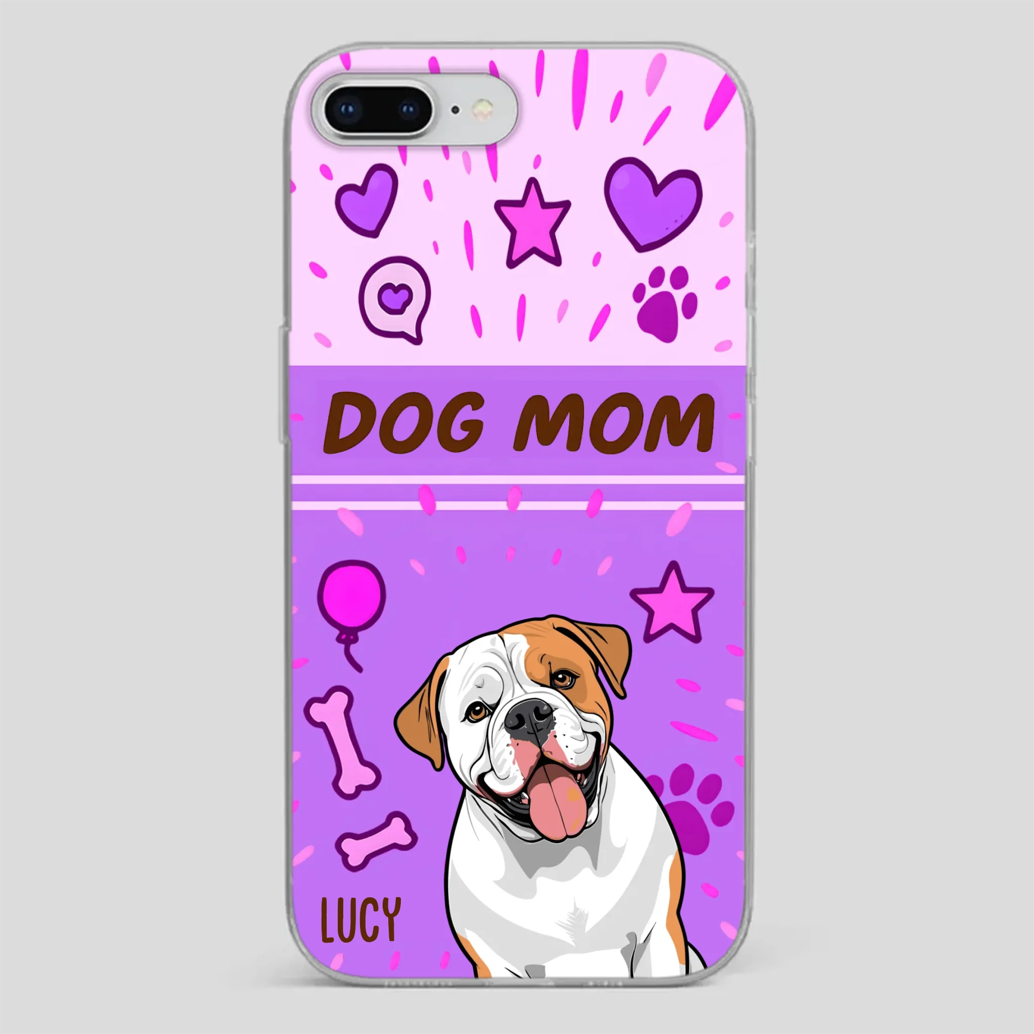 Dog Mom Heart Case – Where Love Lives Forever - 89Prints