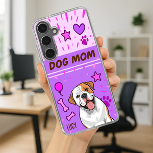 Dog Mom Heart Case – Where Love Lives Forever - 89Prints