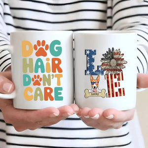 LOVE Dog Mug – Personalized Patriotic Pet Lover Gift – 89Prints