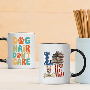 LOVE Dog Mug – Personalized Patriotic Pet Lover Gift – 89Prints
