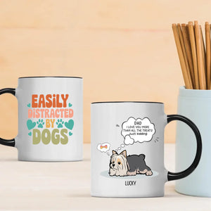 Personalized Mug for Pet Lovers – Easily Distracted by Dogs –  89Prints