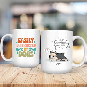Personalized Mug for Pet Lovers – Easily Distracted by Dogs –  89Prints