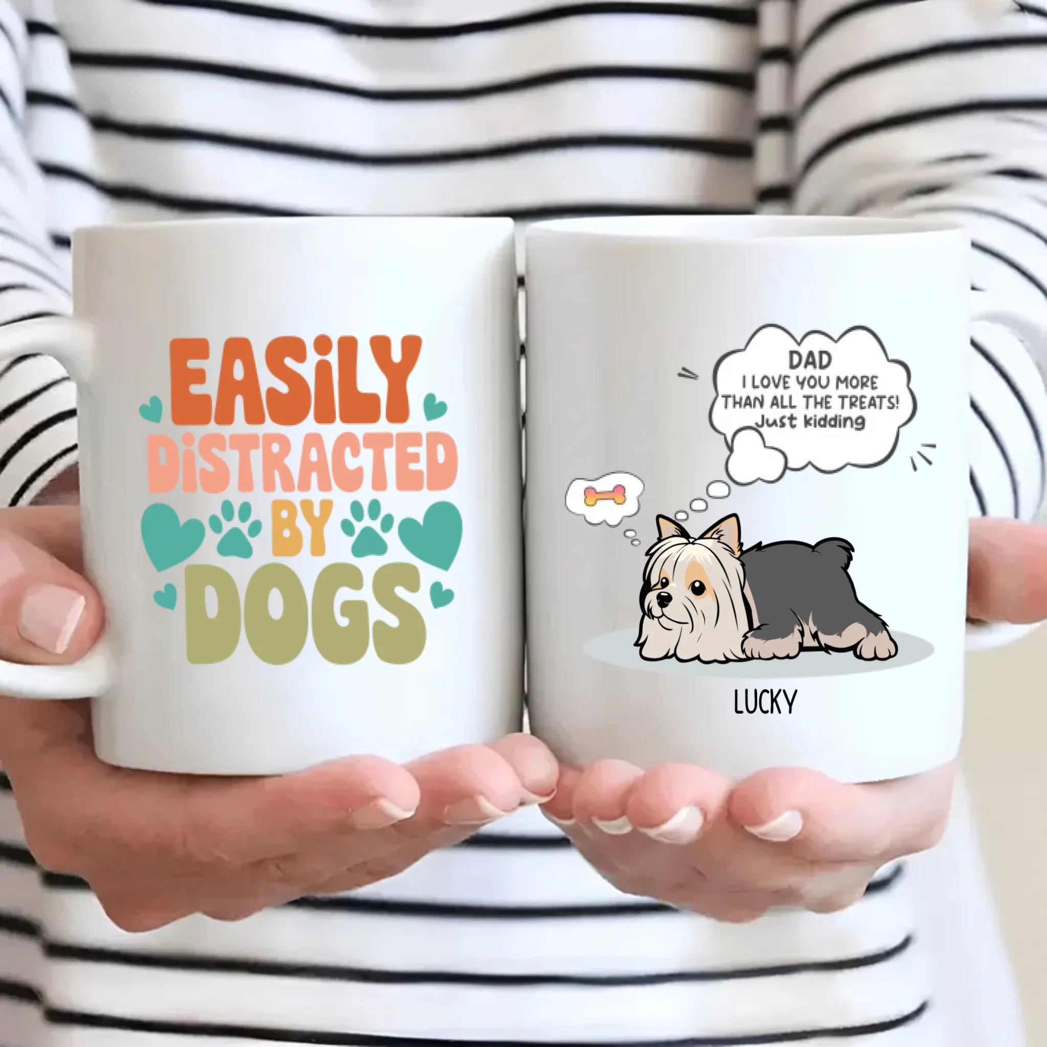 Personalized Mug for Pet Lovers – Easily Distracted by Dogs –  89Prints