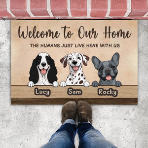 Welcome to Our Home Custom Dog Doormat | Personalized Pet Name Mat – 89Prints