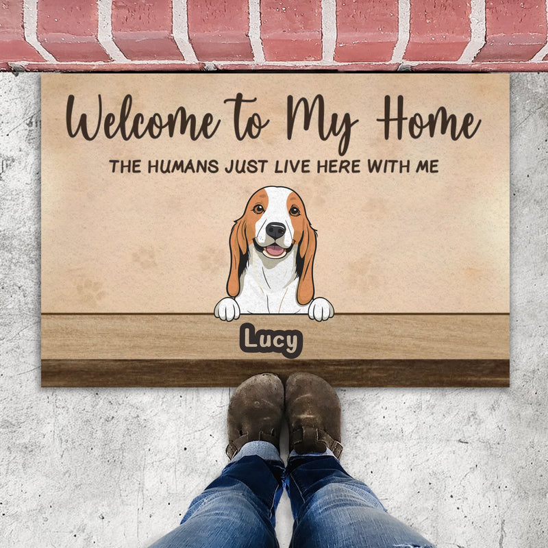 Welcome to Our Home Custom Dog Doormat | Personalized Pet Name Mat – 89Prints
