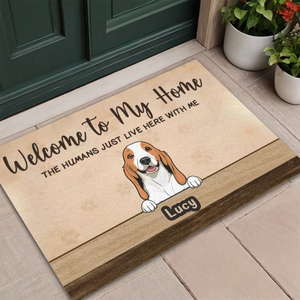 Welcome to Our Home Custom Dog Doormat | Personalized Pet Name Mat – 89Prints