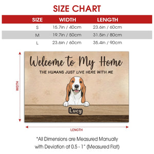 Welcome to Our Home Custom Dog Doormat | Personalized Pet Name Mat – 89Prints