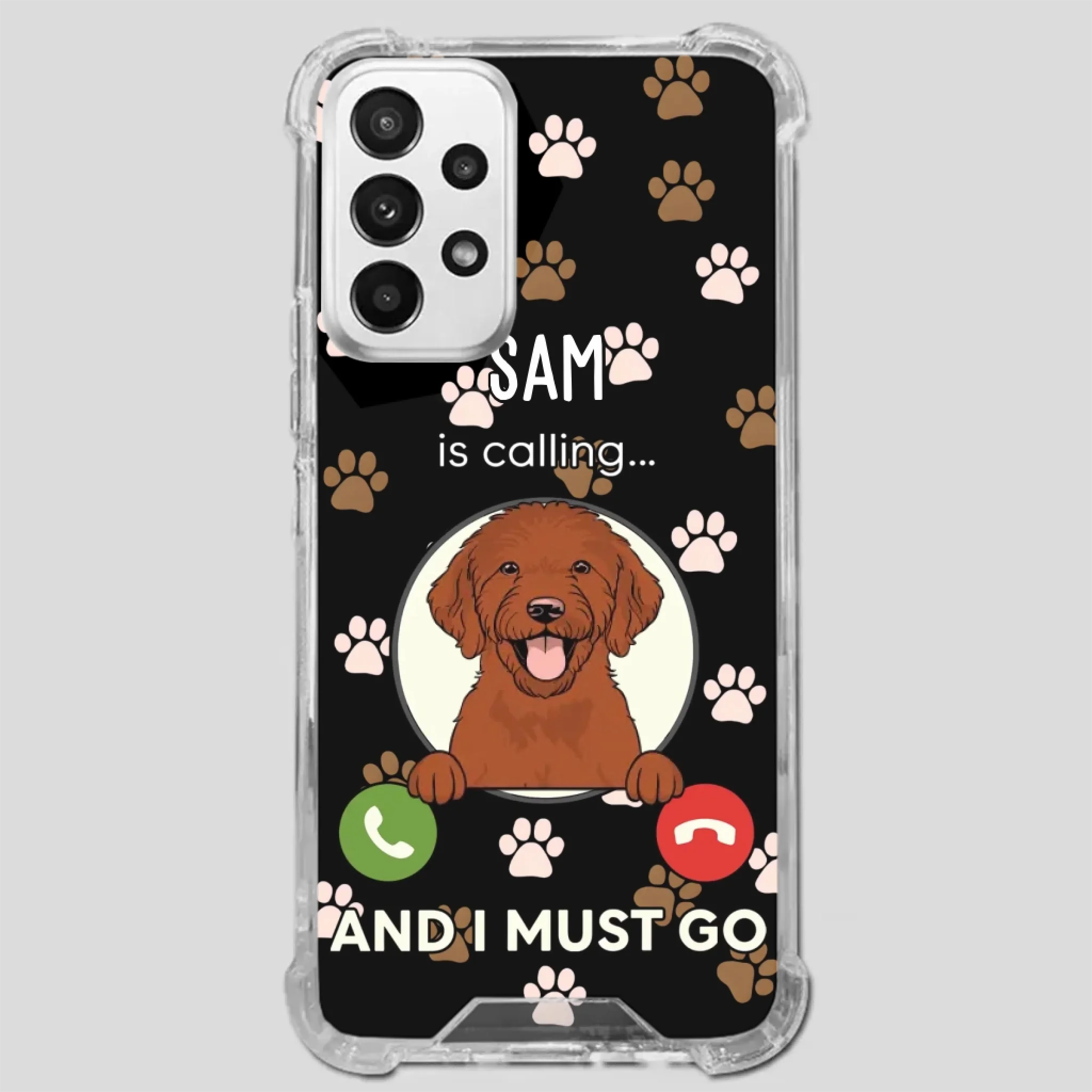 My Dog is Calling... and I Must Go – Personalized Phone Case for Pet Lovers - 89Prints