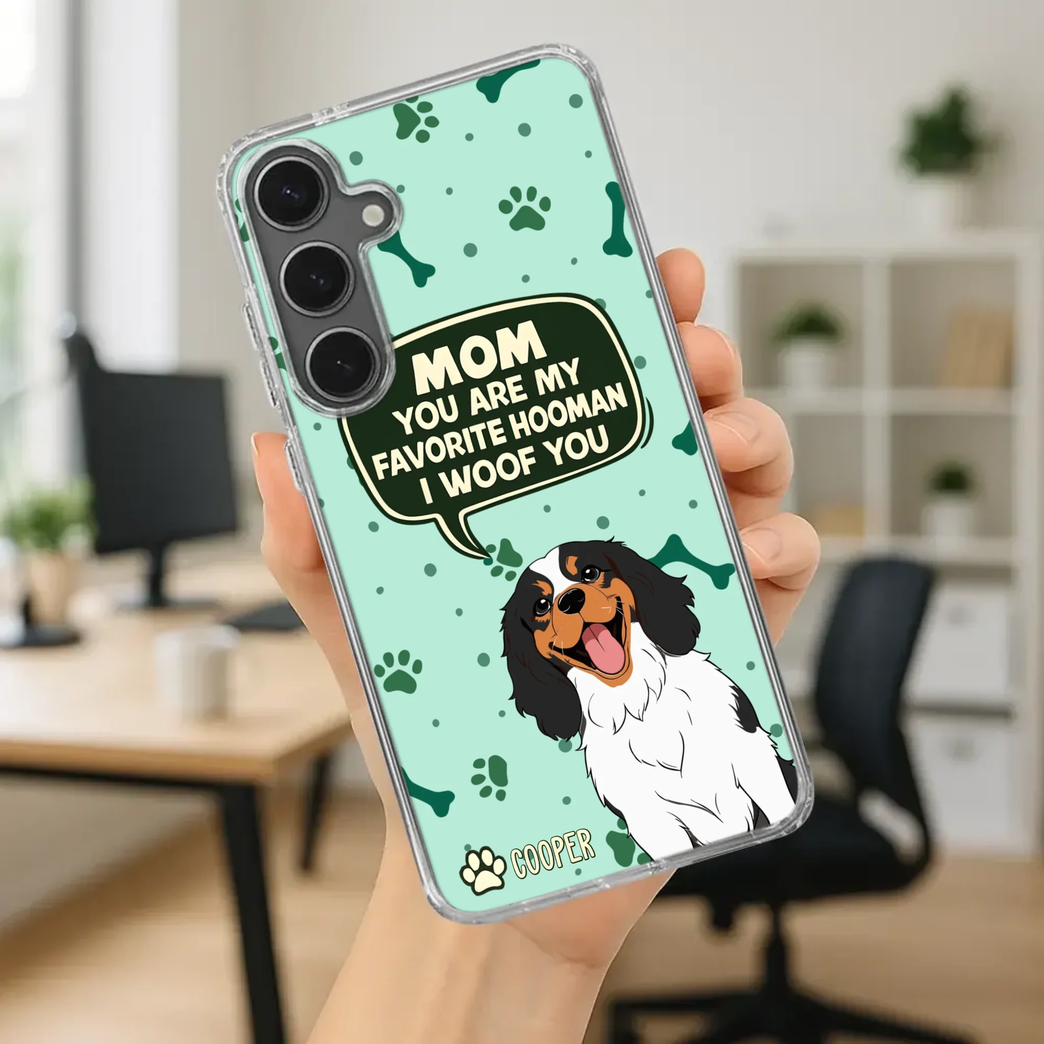 Cute Dog Mom Phone Case - Mom, You Are My Favorite Hooman - 89Prints