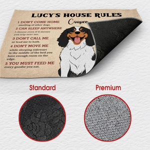 Personalized Dog Doormat – Funny House Rules Mat for Pet Lovers - 89Prints