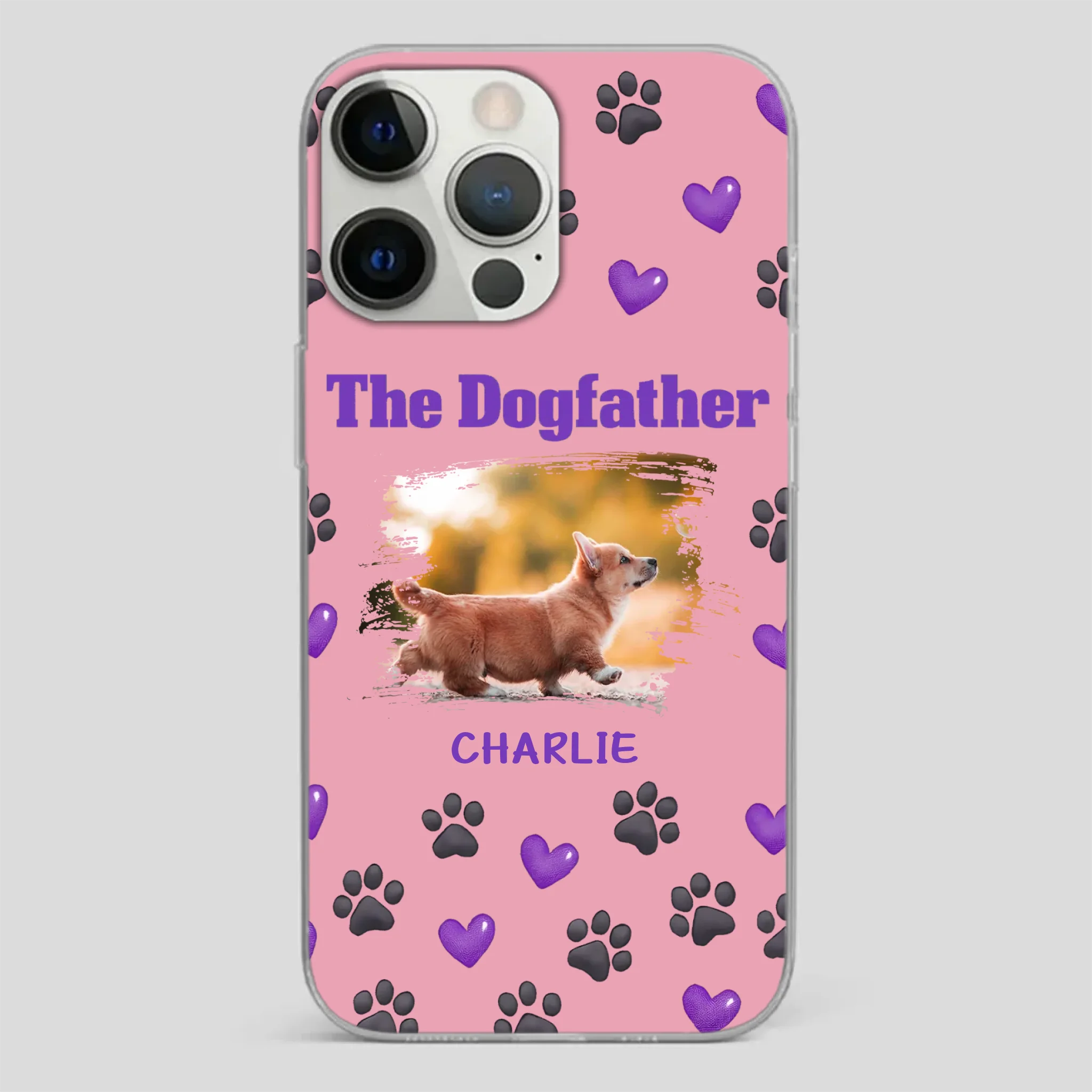 The Dogfather Personalized Phone Case – Cool Custom Gift for Dog Dads - 89Prints