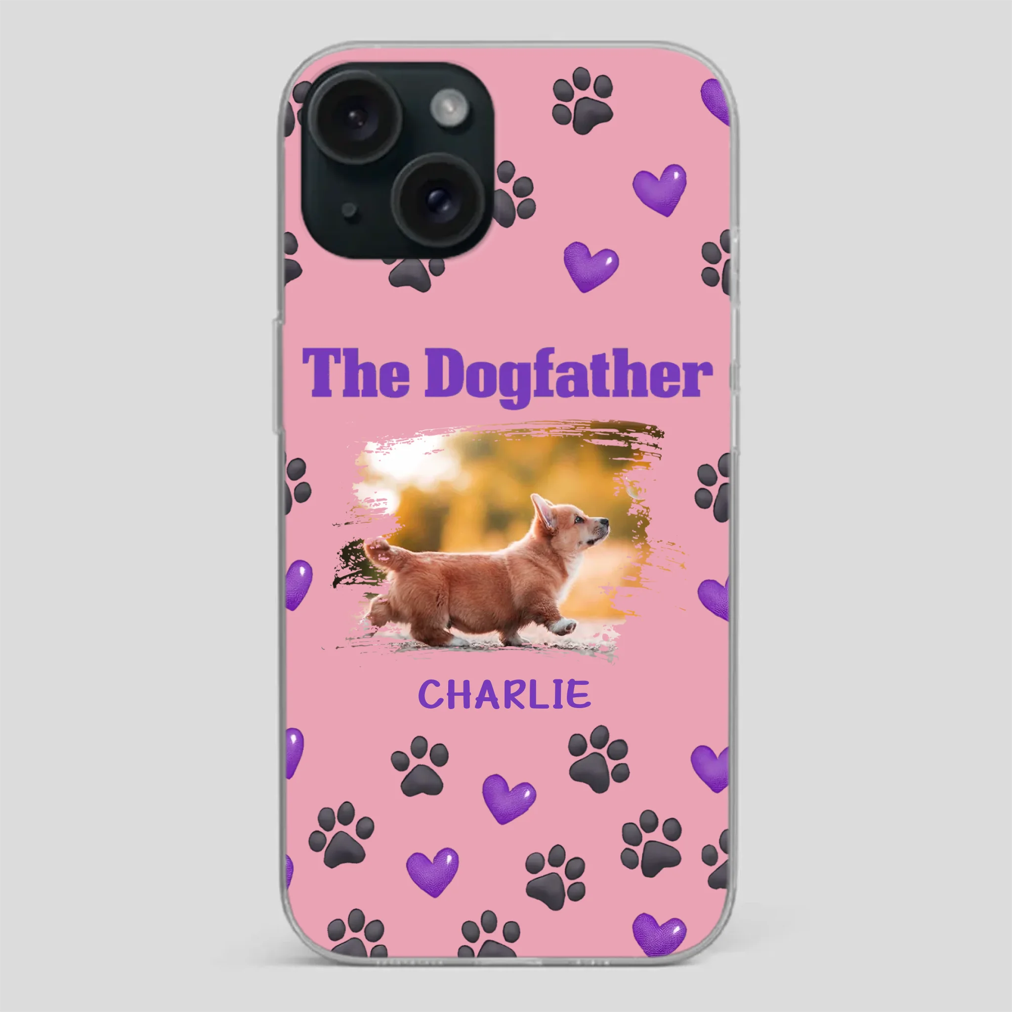 The Dogfather Personalized Phone Case – Cool Custom Gift for Dog Dads - 89Prints