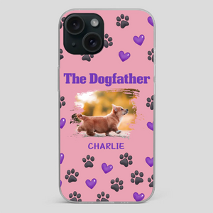The Dogfather Personalized Phone Case – Cool Custom Gift for Dog Dads - 89Prints