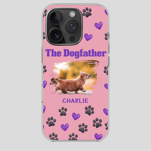 The Dogfather Personalized Phone Case – Cool Custom Gift for Dog Dads - 89Prints