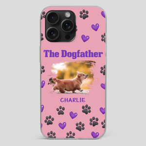 The Dogfather Personalized Phone Case – Cool Custom Gift for Dog Dads - 89Prints