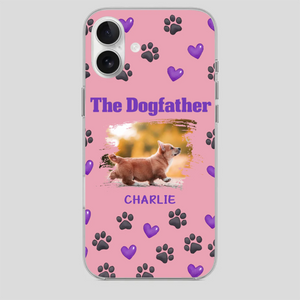 The Dogfather Personalized Phone Case – Cool Custom Gift for Dog Dads - 89Prints