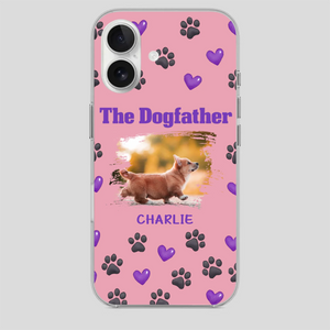 The Dogfather Personalized Phone Case – Cool Custom Gift for Dog Dads - 89Prints