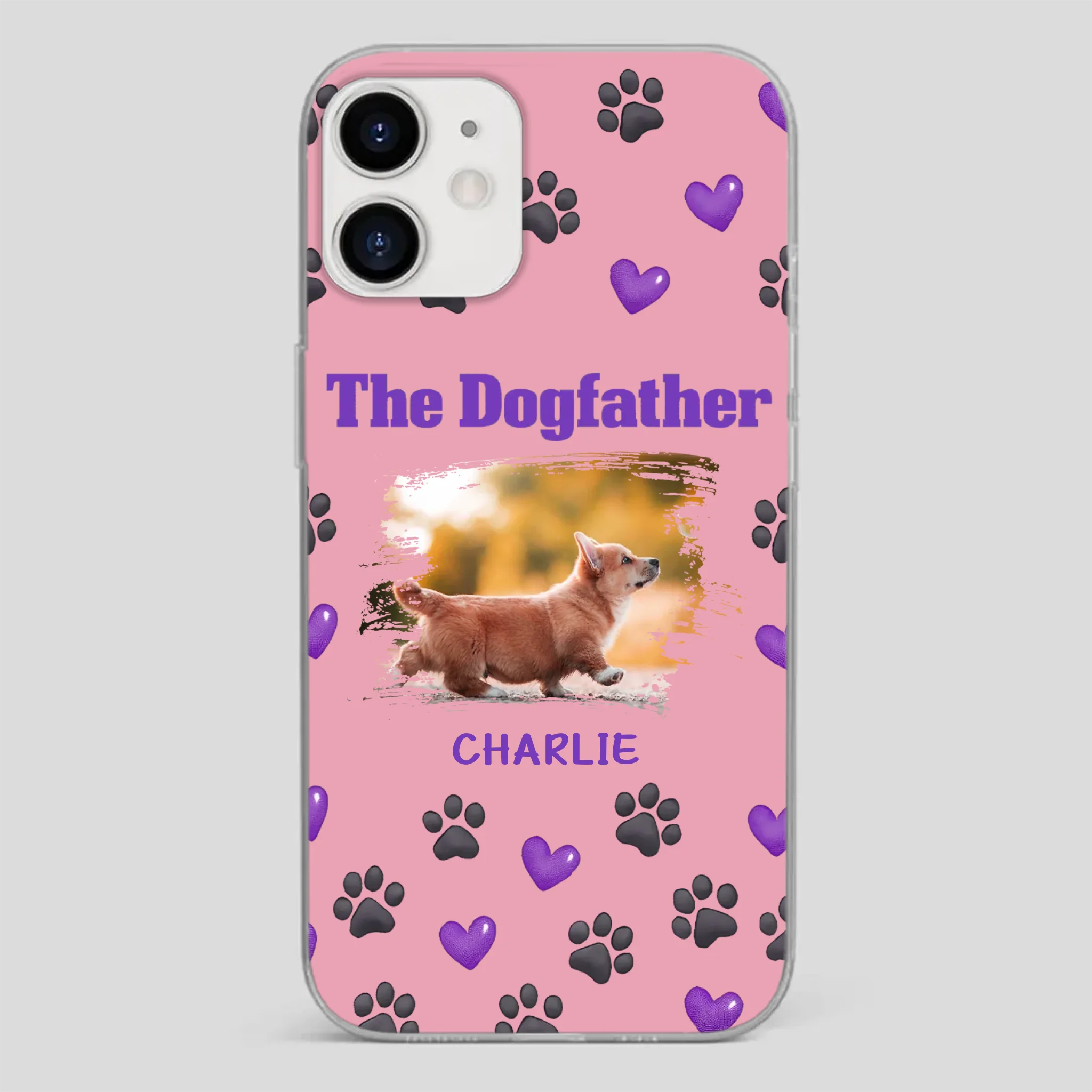 The Dogfather Personalized Phone Case – Cool Custom Gift for Dog Dads - 89Prints
