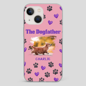 The Dogfather Personalized Phone Case – Cool Custom Gift for Dog Dads - 89Prints