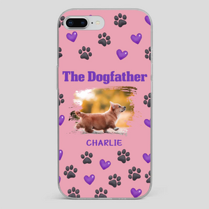 The Dogfather Personalized Phone Case – Cool Custom Gift for Dog Dads - 89Prints