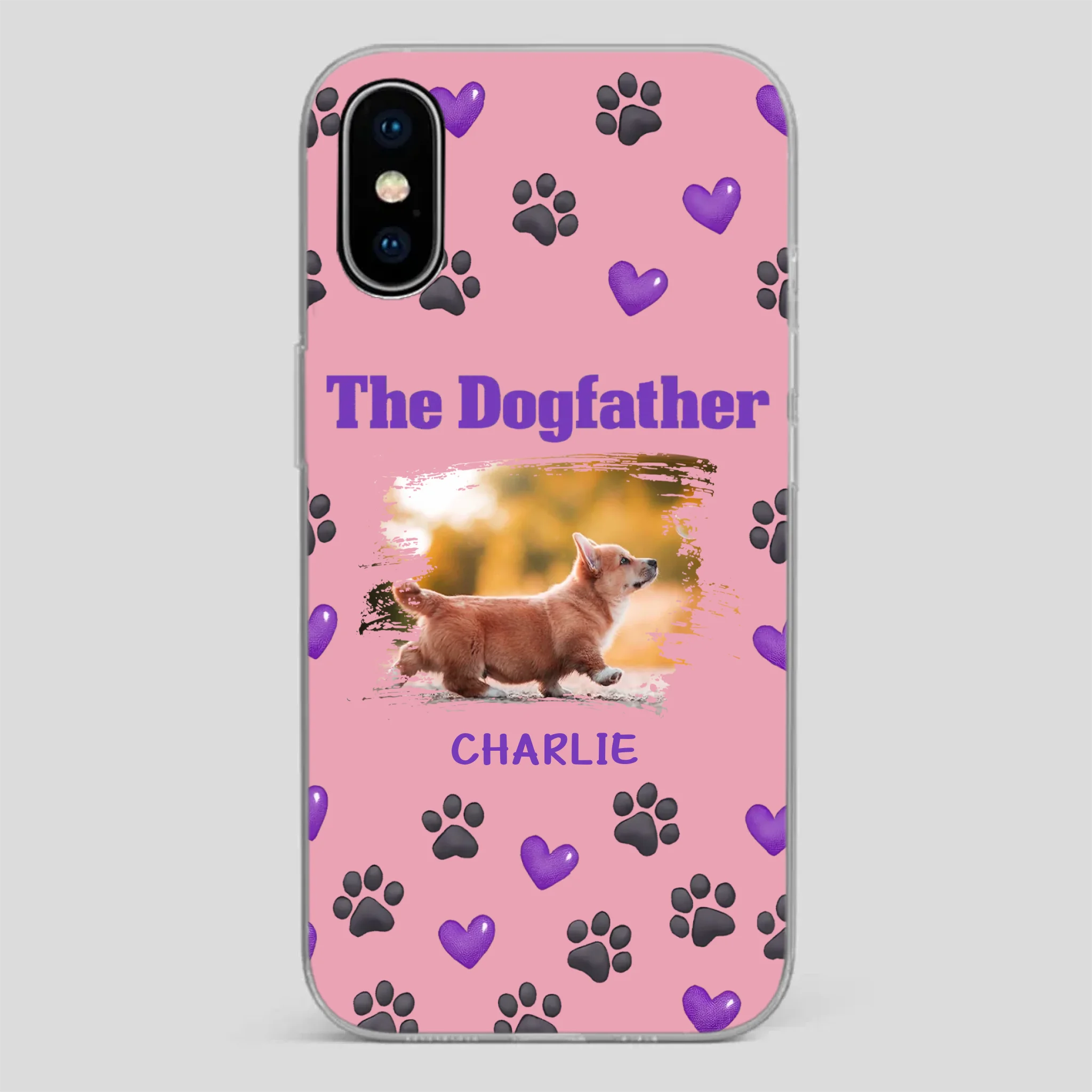 The Dogfather Personalized Phone Case – Cool Custom Gift for Dog Dads - 89Prints