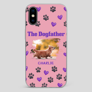 The Dogfather Personalized Phone Case – Cool Custom Gift for Dog Dads - 89Prints