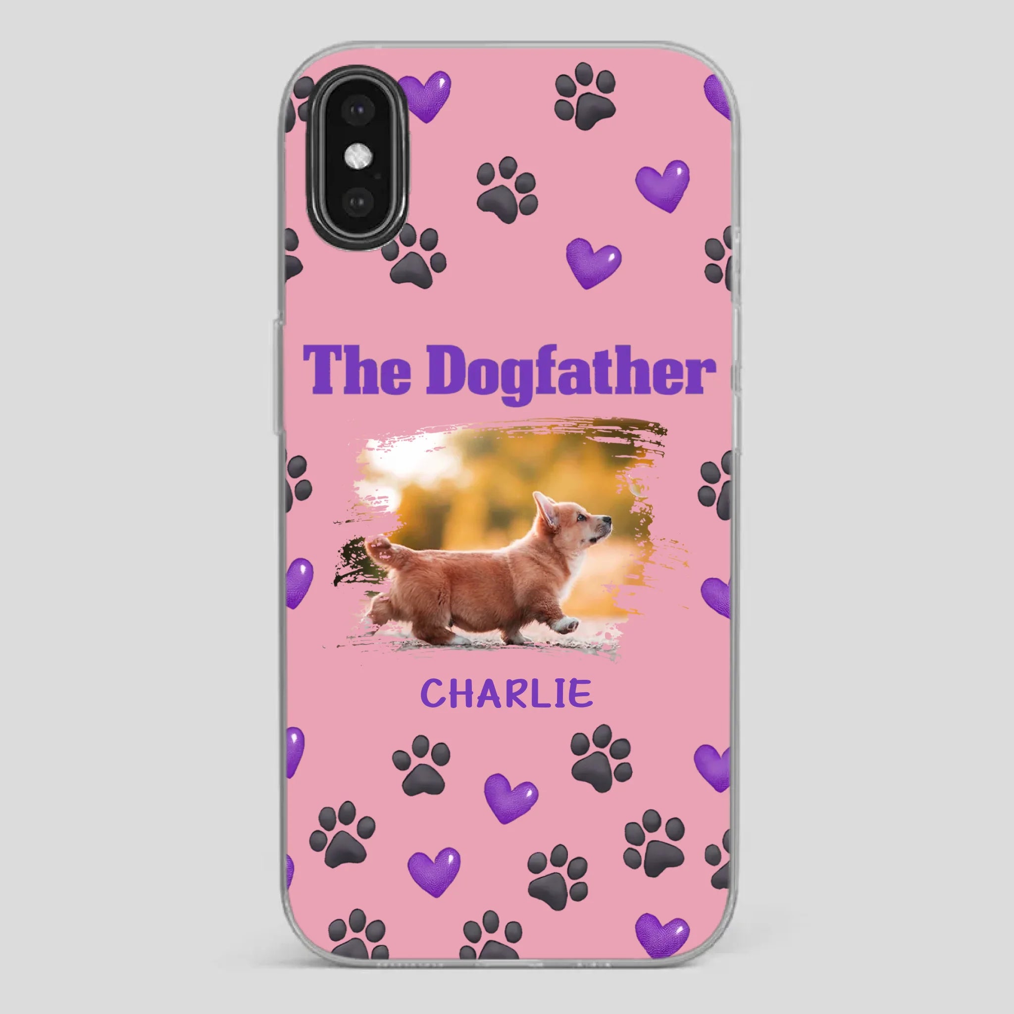 The Dogfather Personalized Phone Case – Cool Custom Gift for Dog Dads - 89Prints