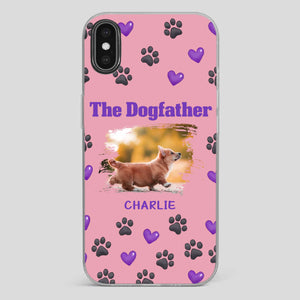 The Dogfather Personalized Phone Case – Cool Custom Gift for Dog Dads - 89Prints