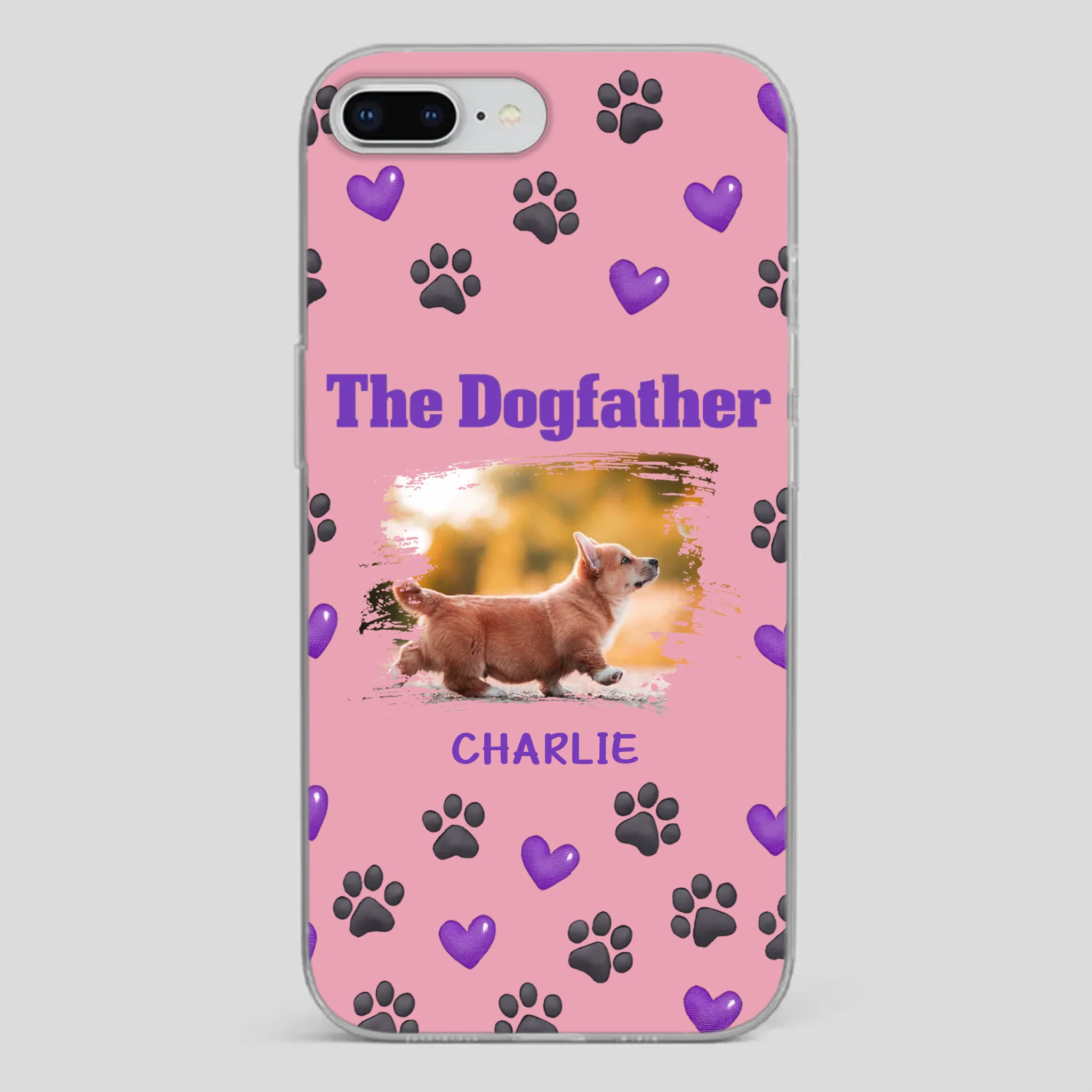 The Dogfather Personalized Phone Case – Cool Custom Gift for Dog Dads - 89Prints