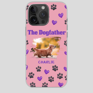 The Dogfather Personalized Phone Case – Cool Custom Gift for Dog Dads - 89Prints