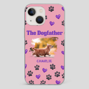 The Dogfather Personalized Phone Case – Cool Custom Gift for Dog Dads - 89Prints
