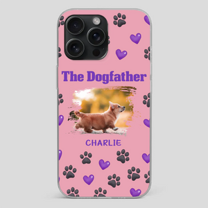 The Dogfather Personalized Phone Case – Cool Custom Gift for Dog Dads - 89Prints