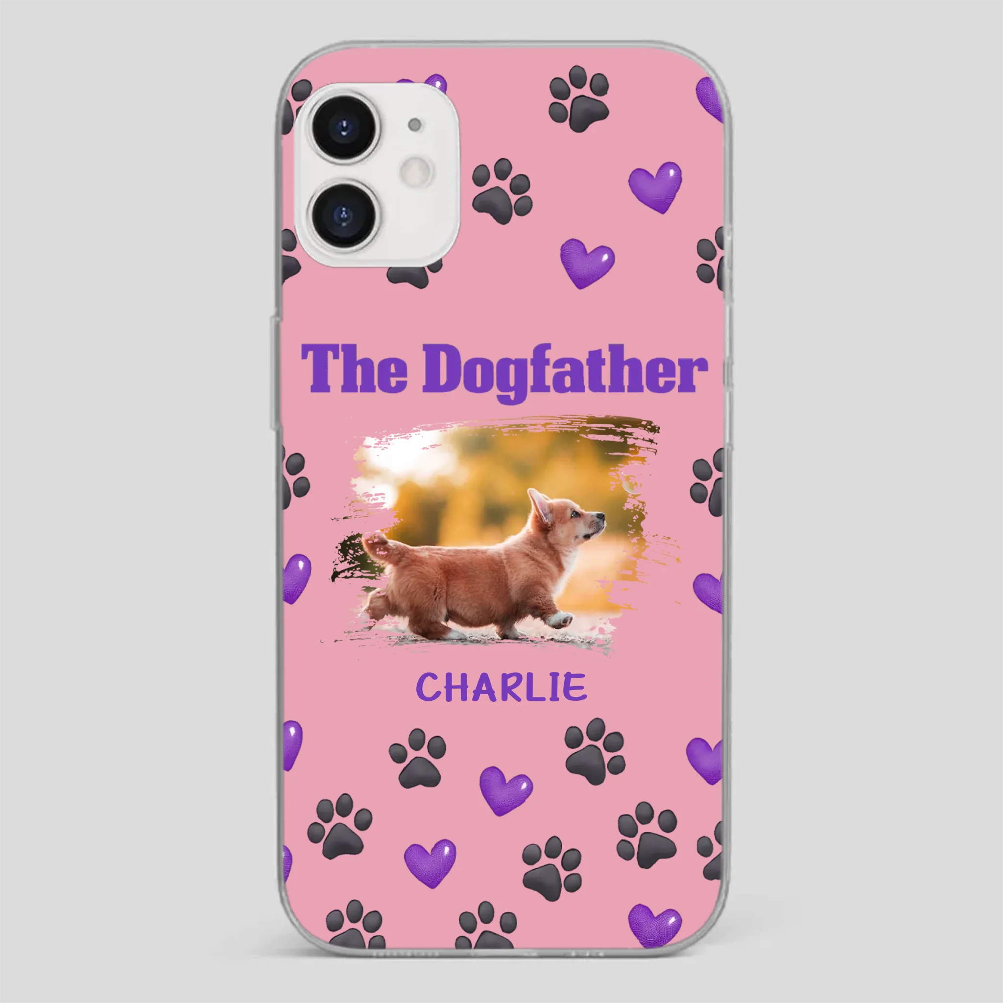 The Dogfather Personalized Phone Case – Cool Custom Gift for Dog Dads - 89Prints