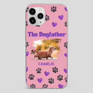 The Dogfather Personalized Phone Case – Cool Custom Gift for Dog Dads - 89Prints