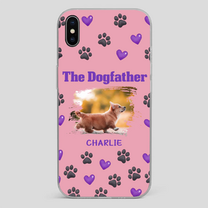 The Dogfather Personalized Phone Case – Cool Custom Gift for Dog Dads - 89Prints