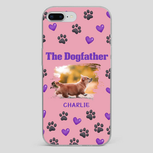 The Dogfather Personalized Phone Case – Cool Custom Gift for Dog Dads - 89Prints