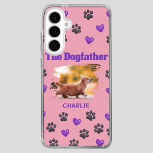 The Dogfather Personalized Phone Case – Cool Custom Gift for Dog Dads - 89Prints