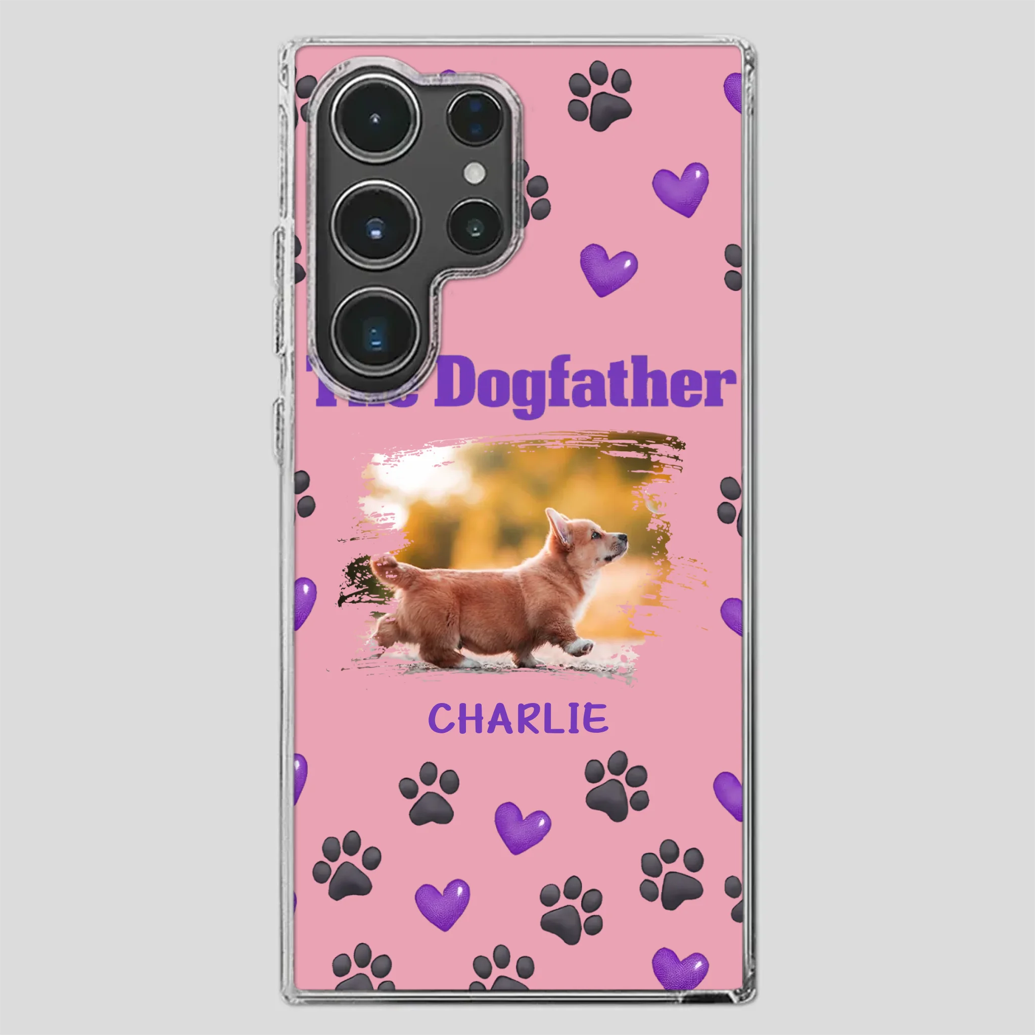 The Dogfather Personalized Phone Case – Cool Custom Gift for Dog Dads - 89Prints