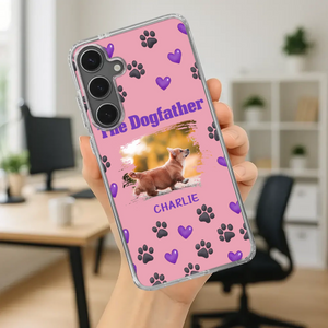The Dogfather Personalized Phone Case – Cool Custom Gift for Dog Dads - 89Prints