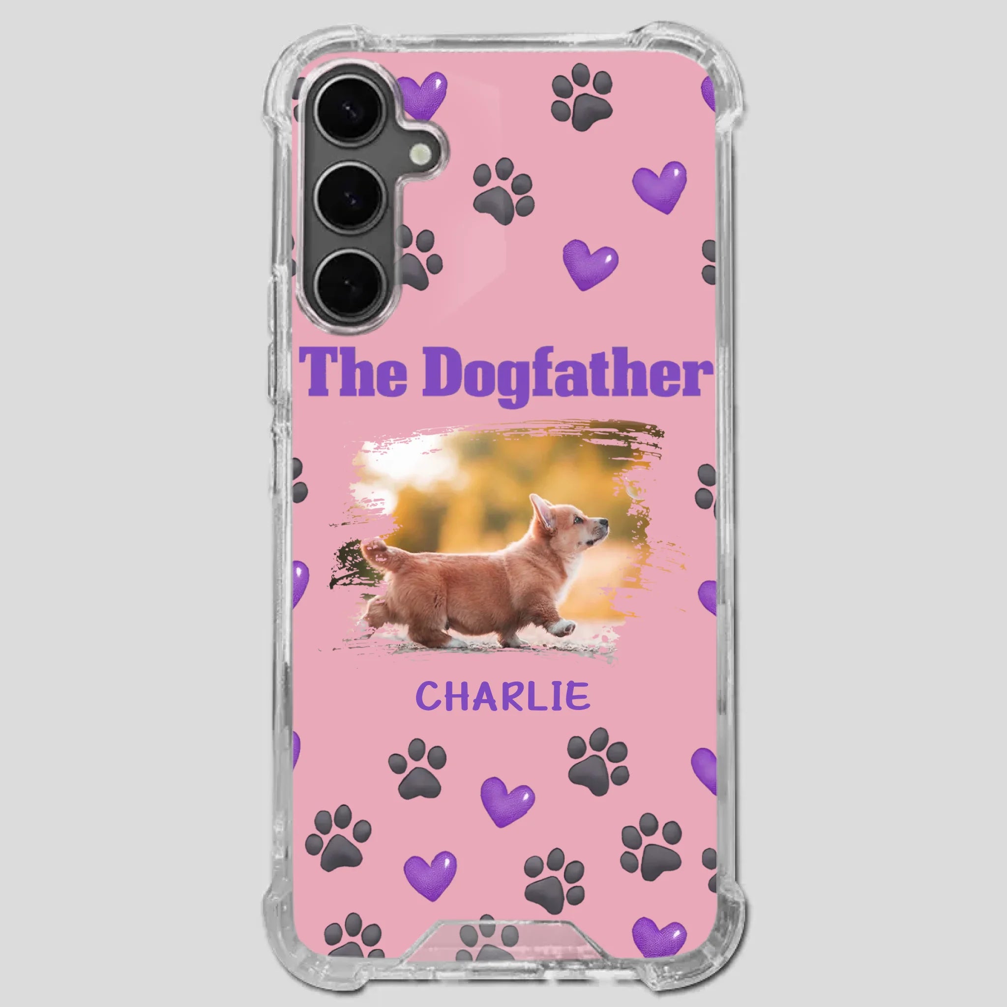 The Dogfather Personalized Phone Case – Cool Custom Gift for Dog Dads - 89Prints