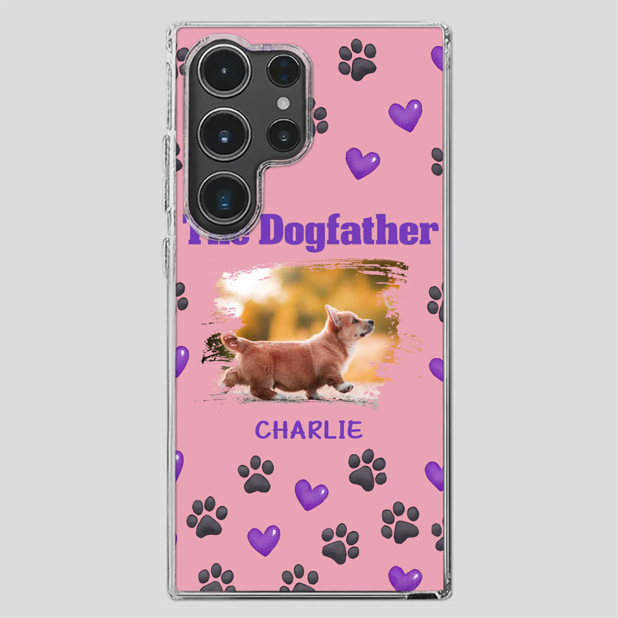 The Dogfather Personalized Phone Case – Cool Custom Gift for Dog Dads - 89Prints