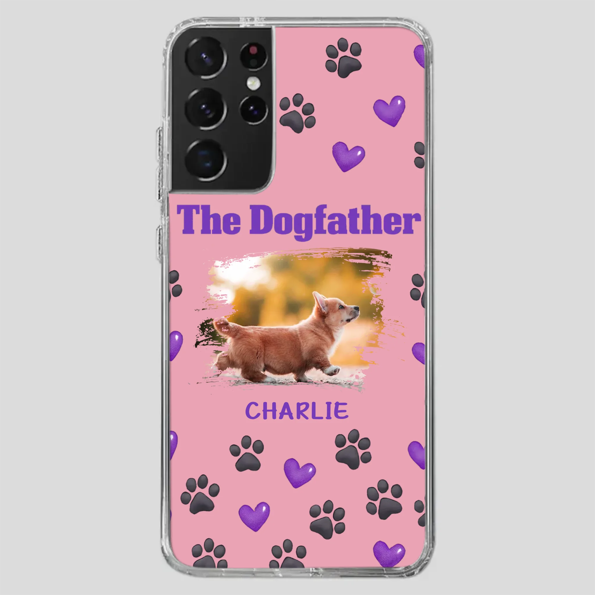 The Dogfather Personalized Phone Case – Cool Custom Gift for Dog Dads - 89Prints