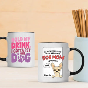 Happy Mother’s Day from the Dog – Funny Personalized Dog Mom Mug – Custom Pet Gift – 89Prints