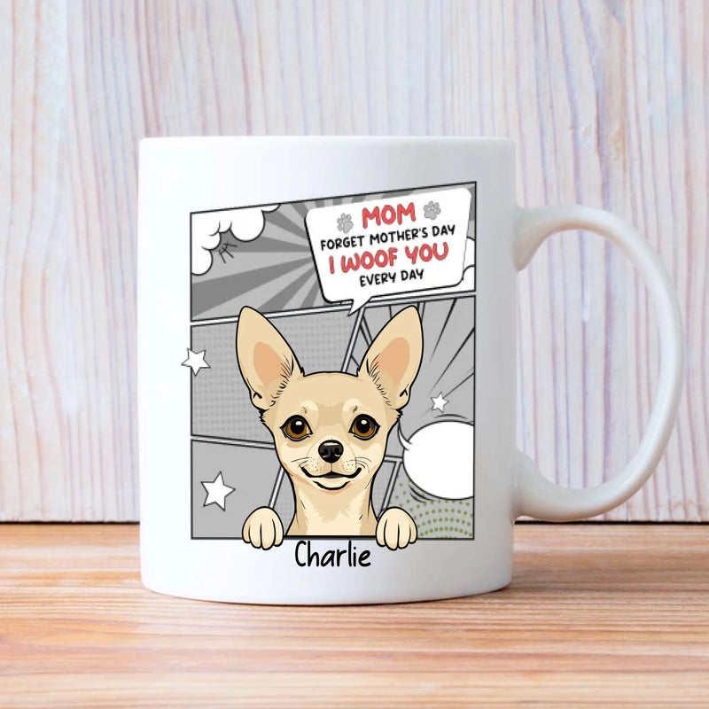Mad Love for My Mama – Personalized Dog Mom Mug – Cute Pet Gift – 89Prints