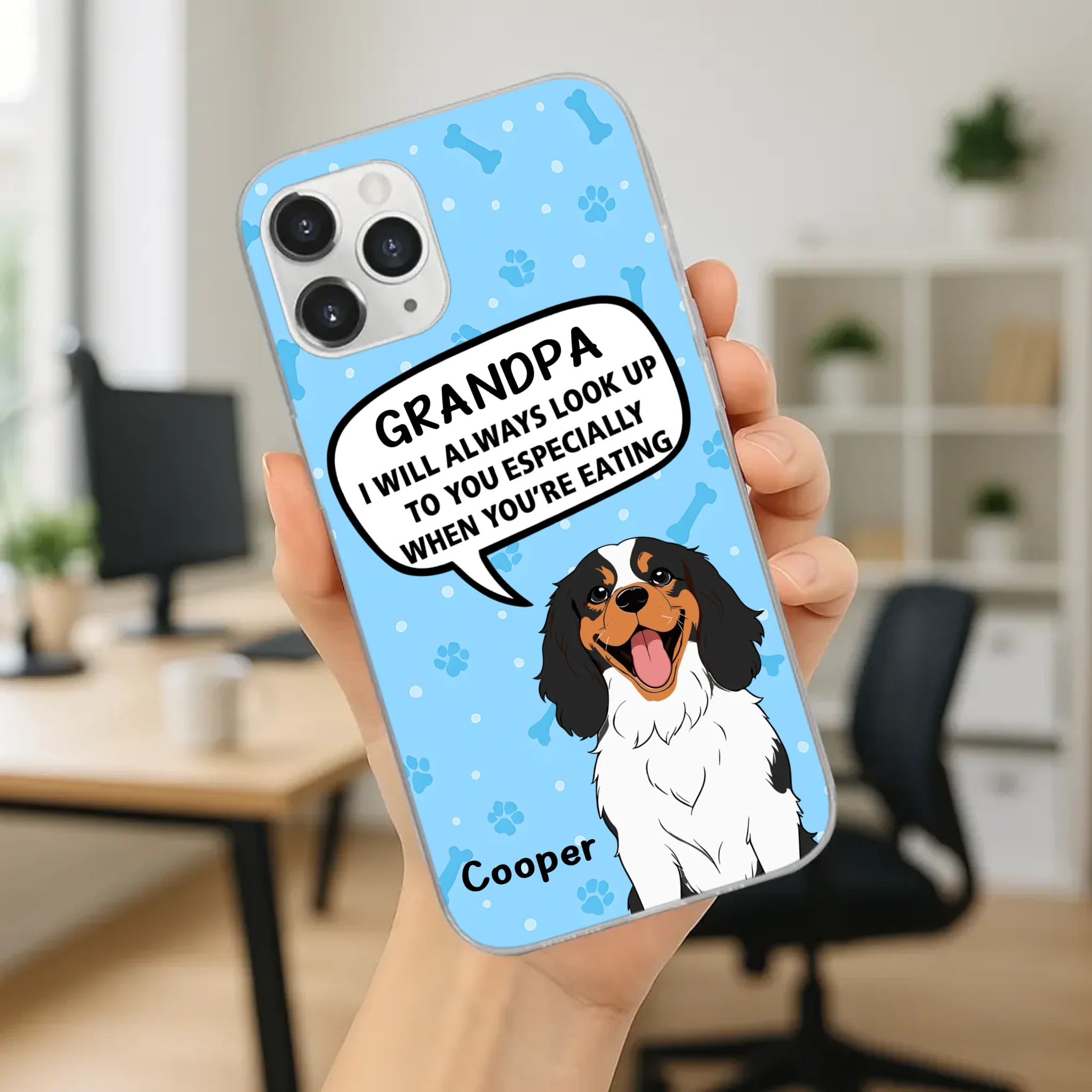Best Gift for Grandpa – Dog Case That Speaks from the Heart - 89Prints
